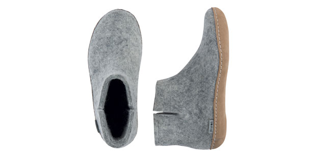 Glerups MG Natural Wool Boot Slipper