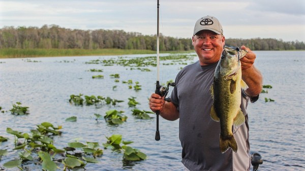 fishing lily pads