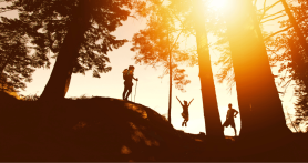 hikers on a trail