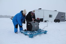 overnight ice fishing