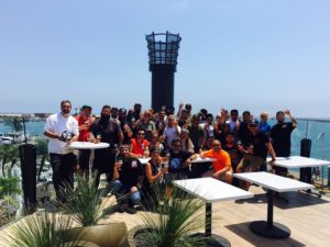 The crew of the Ballast Point Long Beach, CA Tasting Room and Kitchen 