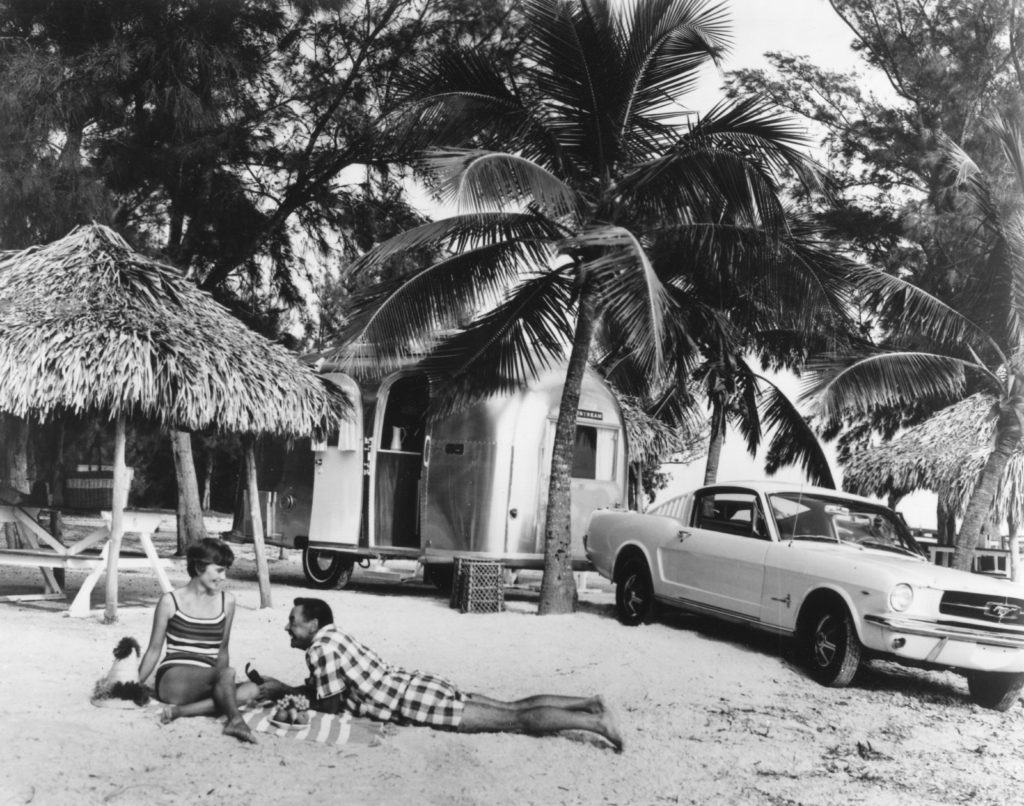 When young buyers began purchasing prettied-up and sportier compacts, they learned that these small cars were more suitable for use with smaller trailers, like Bambi shown in this photo.