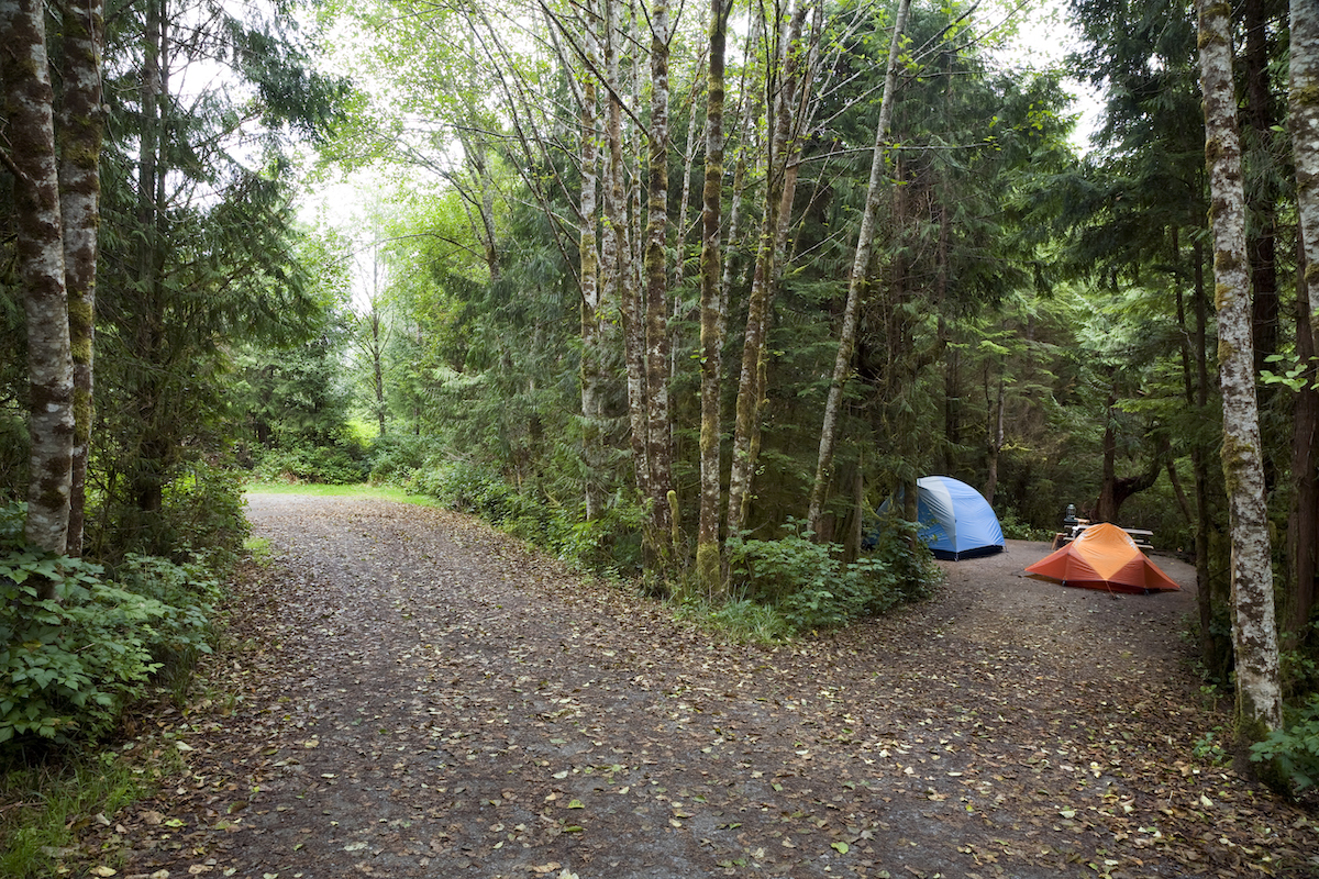 walk up camping