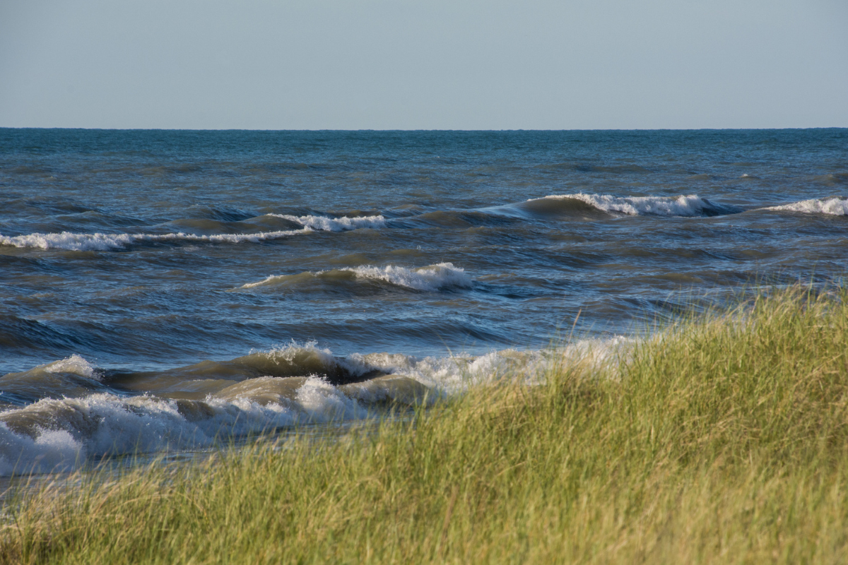 waves at indiana dunes