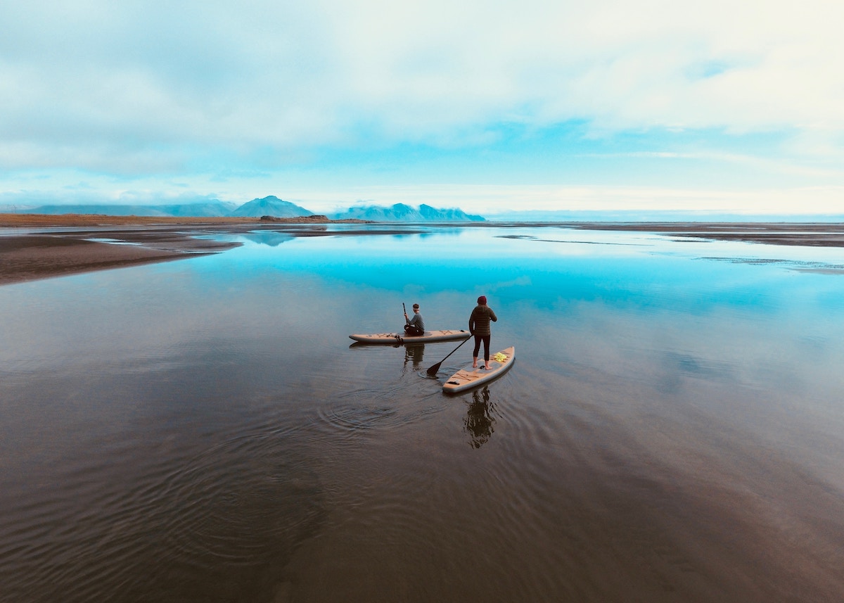 paddleboarding