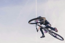 Mountain biking stunts